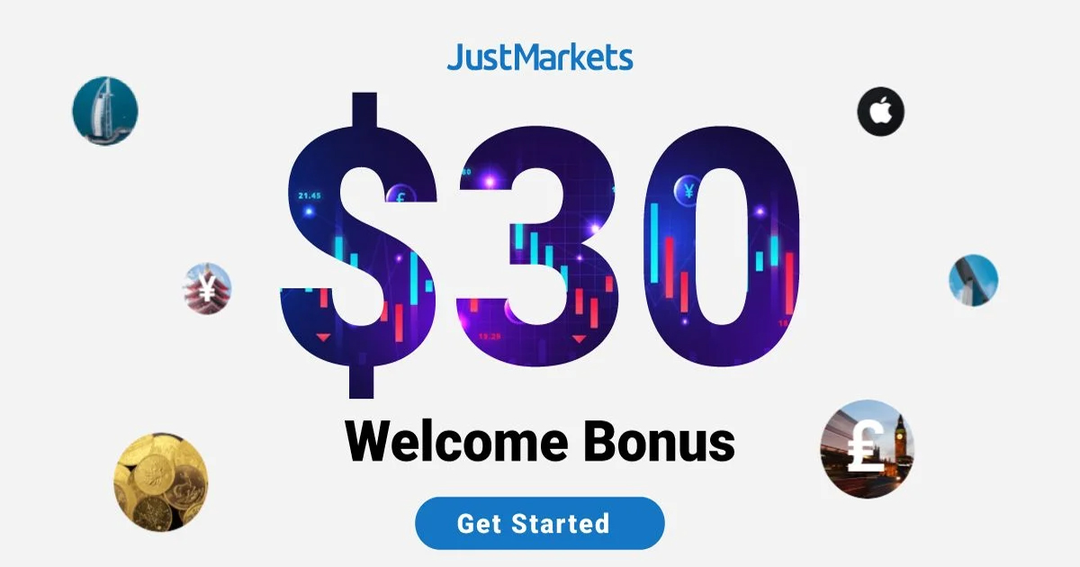  Take Advantage of JustMarkets $30 Welcome Bonus Promo