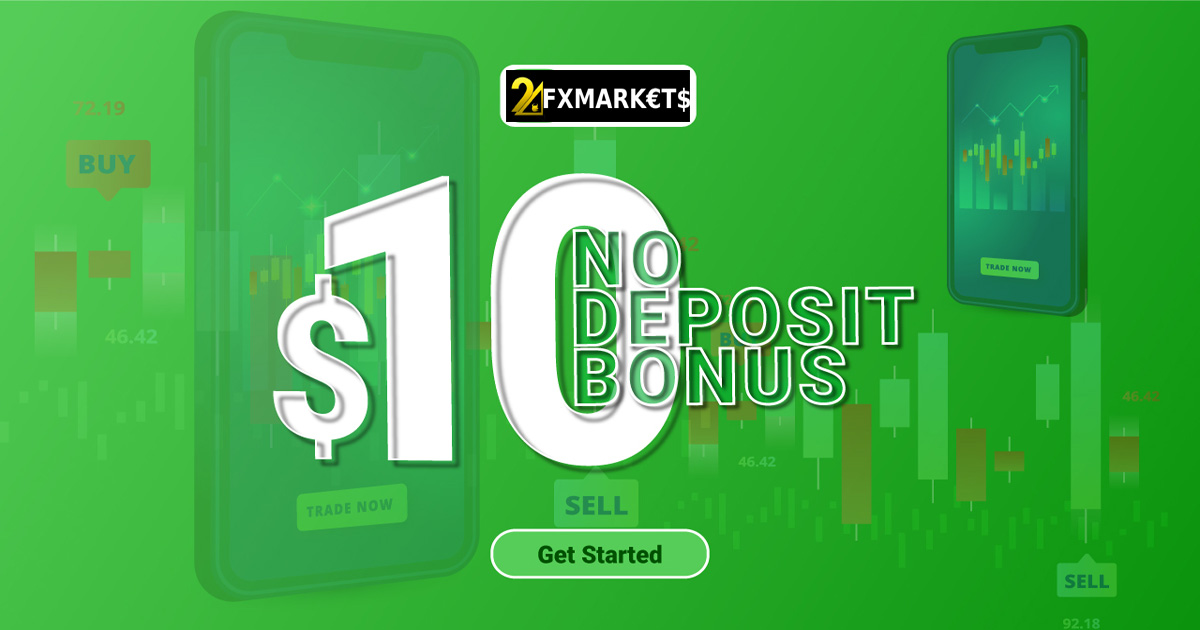 24fxmarkets $10 ECN No Deposit Free Forex Bonus
