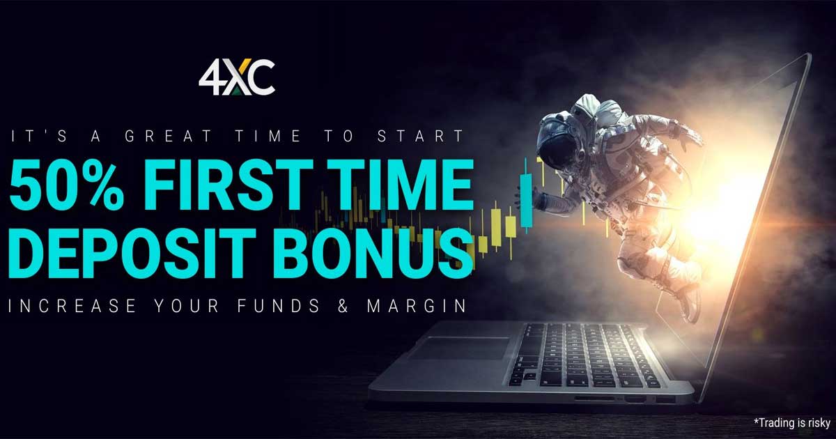 4XC 50% Forex First Deposit Bonus Campaign