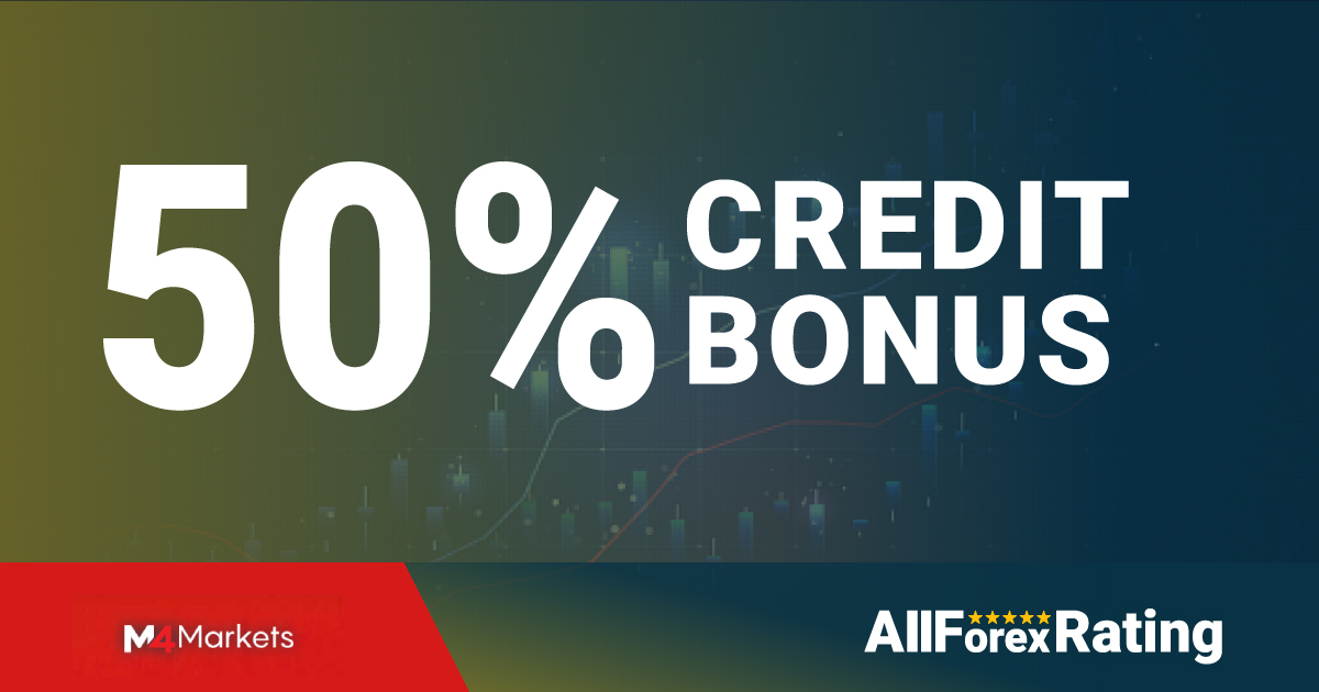 M4Markets 50% Forex Credit Bonus Claim up to $5,000