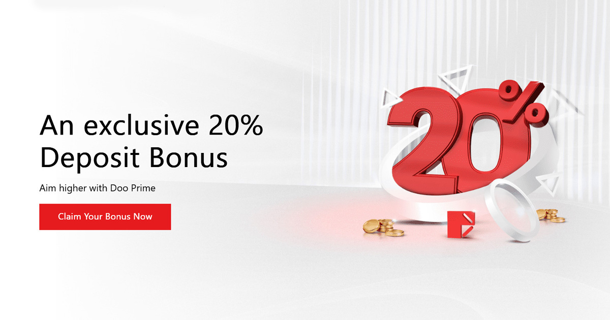 Receive 20% Exclusive Bonus on Forex Deposits at Doo Prime