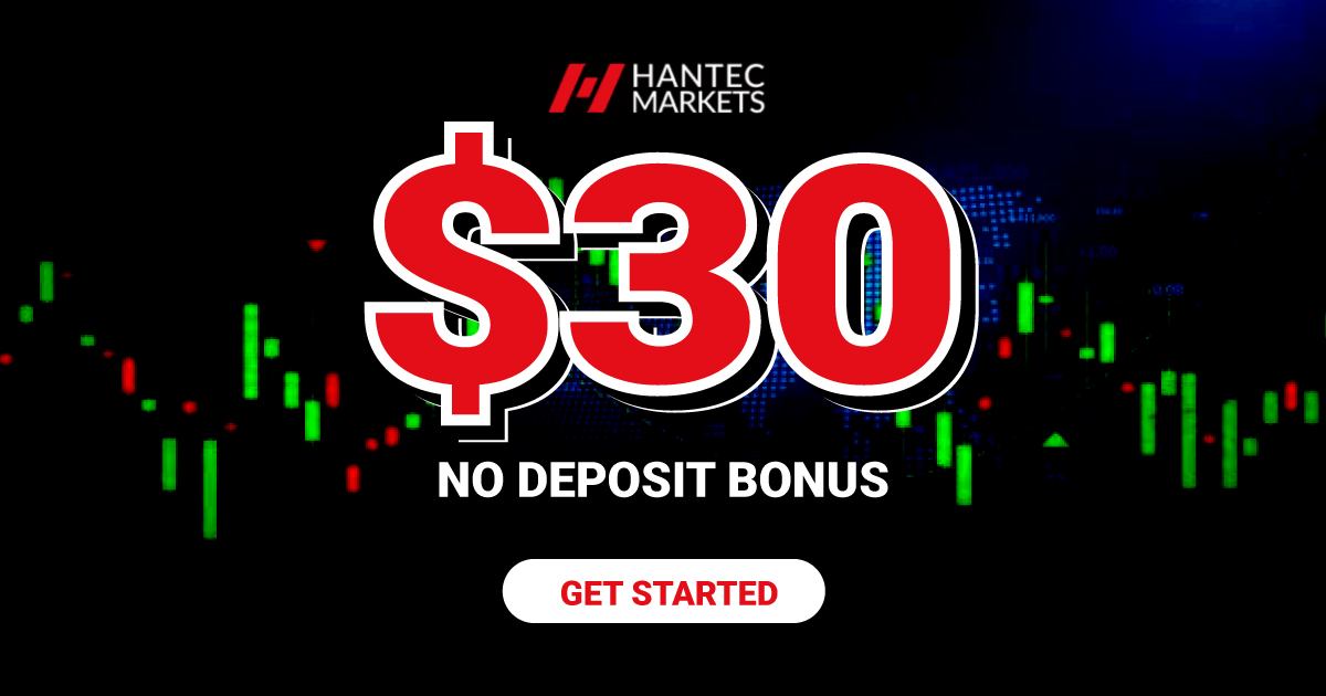 $30 Forex No Deposit Bonus (NDB) by Hantec Markets