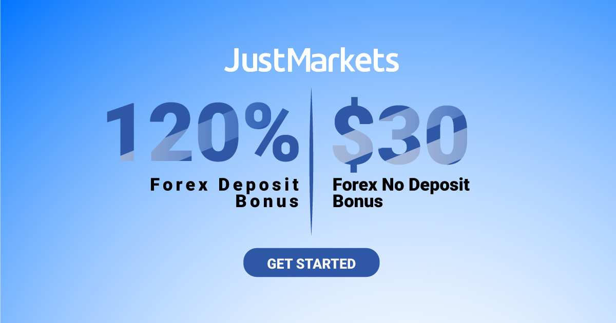 JustMarkets Offers 120% Bonus on Forex Deposits