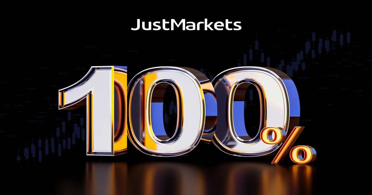 100% Forex Bonus Promotion on Black Friday from JustMarkets