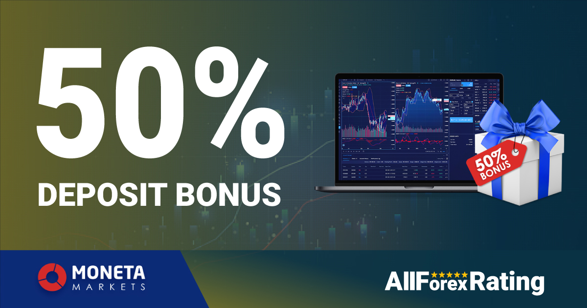 Get 50% Moneta Markets Forex Deposit Bonus