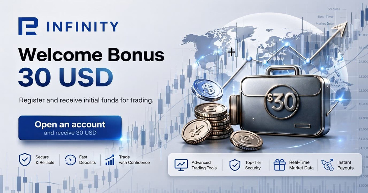 RInfinity No Deposit Welcome Bonus 30 USD The Rule