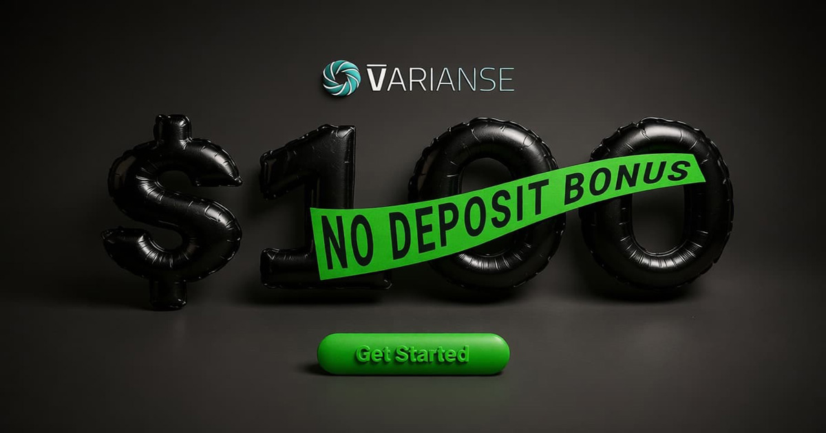 VARIANSE $100 MetaTrader4 No Deposit Bonus Offer